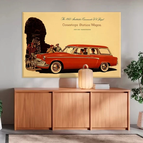 Klasik Vagon Hayali Kanvas Tablo ürün görseli