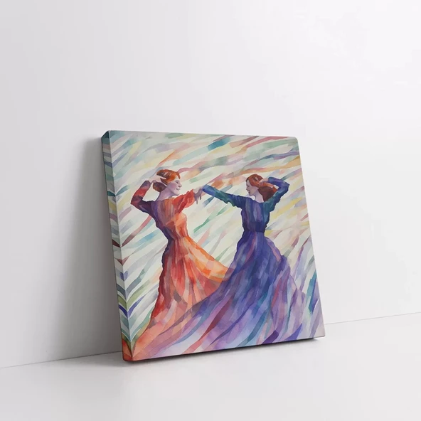Dansın Özgürlüğü Kanvas Tablo - Resim 3