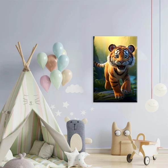 Ormanın Küçük Kralı Kanvas Tablo ürün görseli