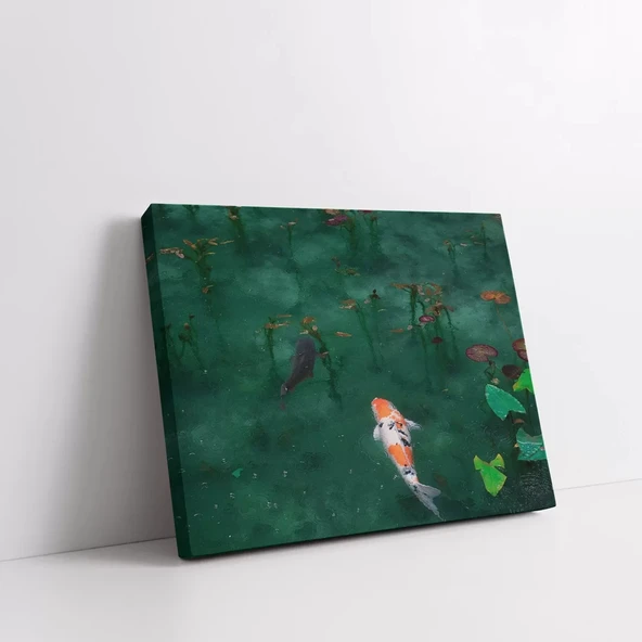 Göletin Sakinleri Kanvas Tablo - Resim 2