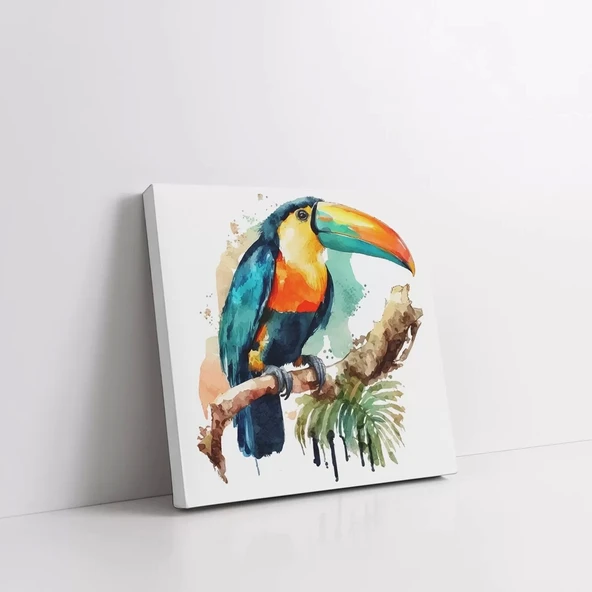 Tropikal Kuş Kanvas Tablo - Resim 2