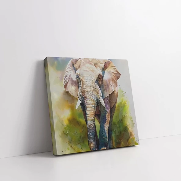 Yürüyen Fil Kanvas Tablo - Resim 2