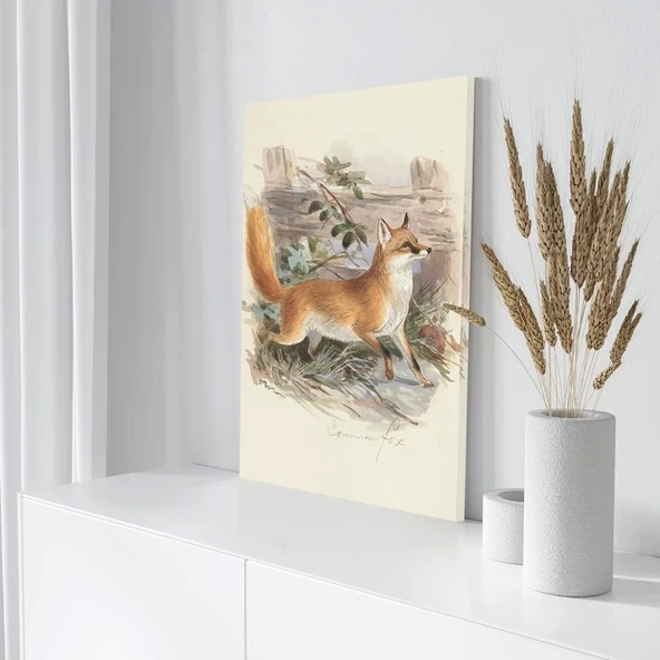 Koşan Tilki Kanvas Tablo - Resim 3