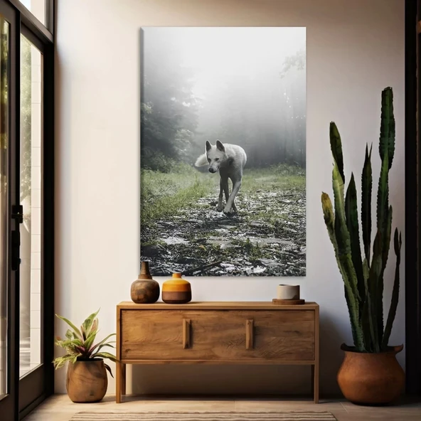 Ormandaki Kurt Kanvas Tablo ürün görseli