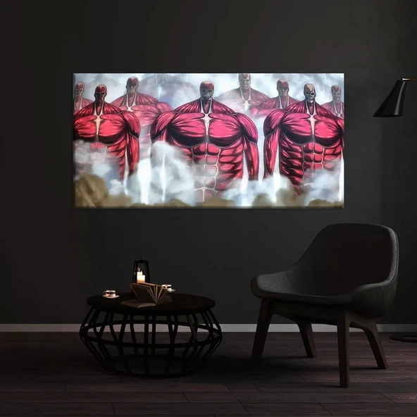 Attack On Titan Çoklu Kanvas Tablo - 1