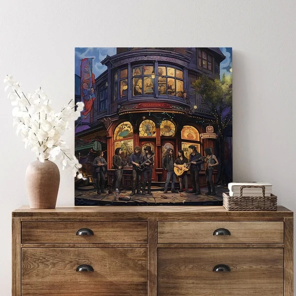 Geceye Melodi Kanvas Tablo - Resim 2