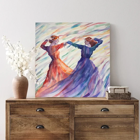 Dansın Özgürlüğü Kanvas Tablo - Resim 2