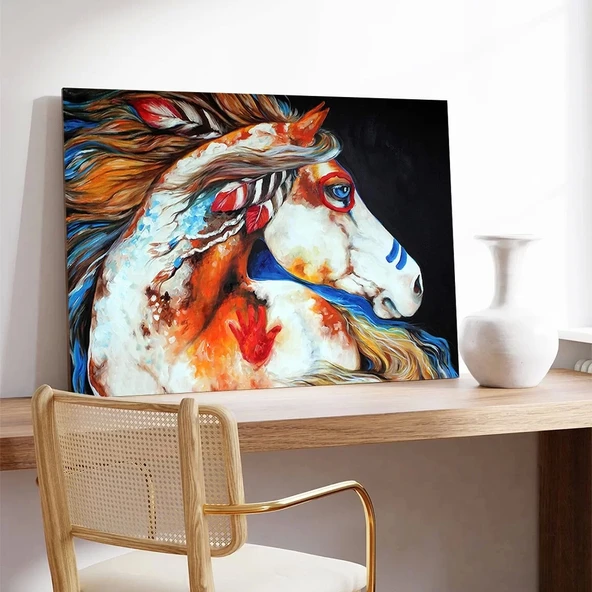 At Rönesansı Kanvas Tablo - Resim 3