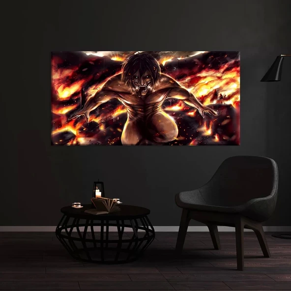 Attack On Titan Dev Kanvas Tablo ürün görseli
