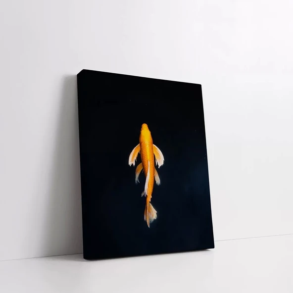 Sarı Pullu Balık Kanvas Tablo - Resim 2