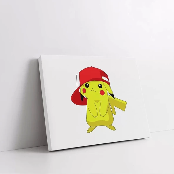 Şapkalı Pikachu Kanvas Tablo - Resim 2