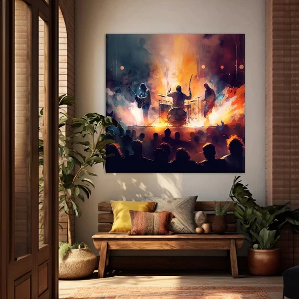 Gece Festivali Kanvas Tablo ürün görseli