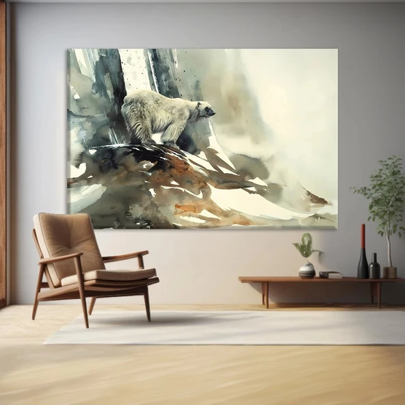 Kutup Ayısı Kanvas Tablo ürün görseli