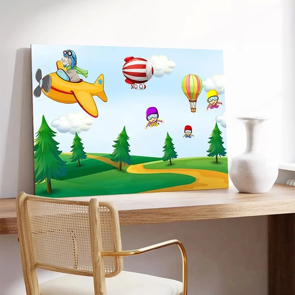 Uçan Kahraman Kanvas Tablo - Resim 3