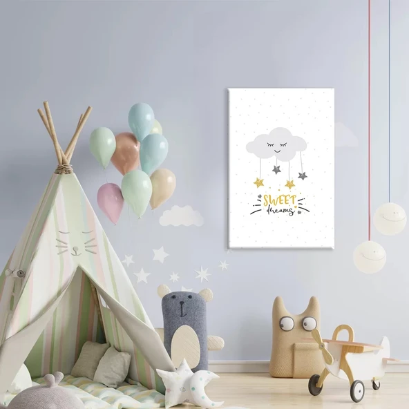 Tatlı Rüyalar Bulut Kanvas Tablo ürün görseli