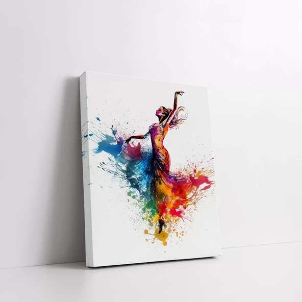 Renkli Bale Kanvas Tablo - Resim 3