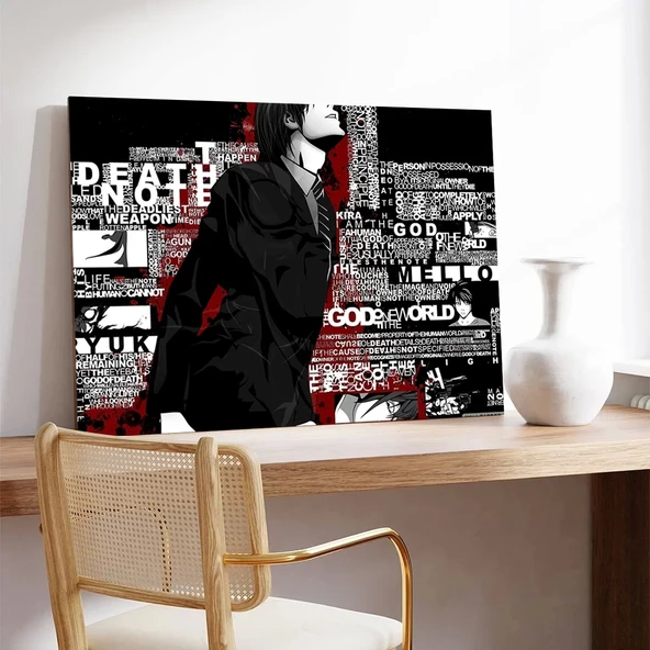 Death Note Yazılı Kanvas Tablo - Resim 3