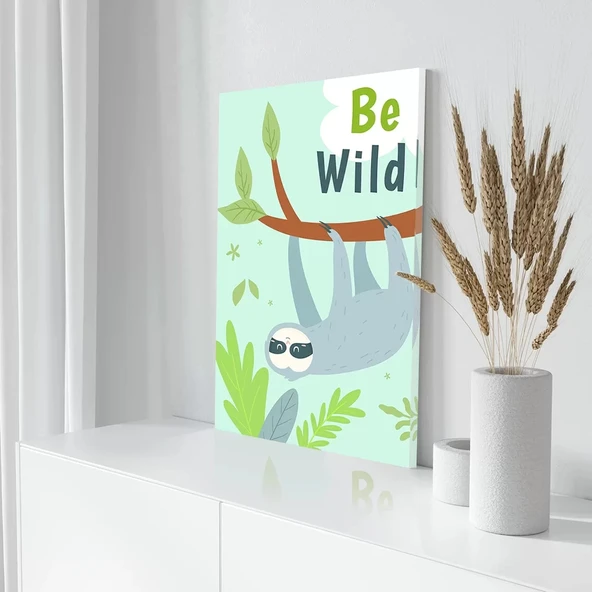 Daldaki Meraklı Kanvas Tablo - Resim 3