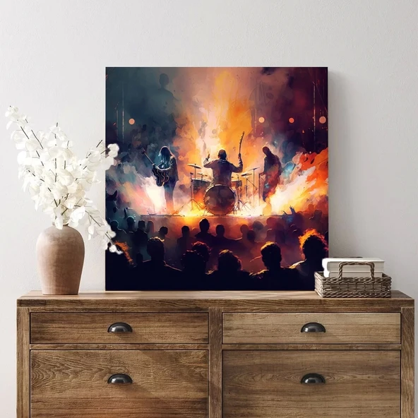 Gece Festivali Kanvas Tablo - Resim 2