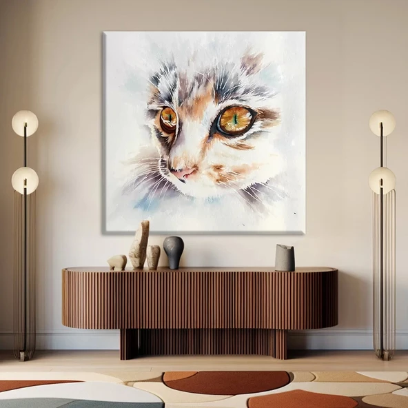 Sevimli Kedi Kanvas Tablo ürün görseli