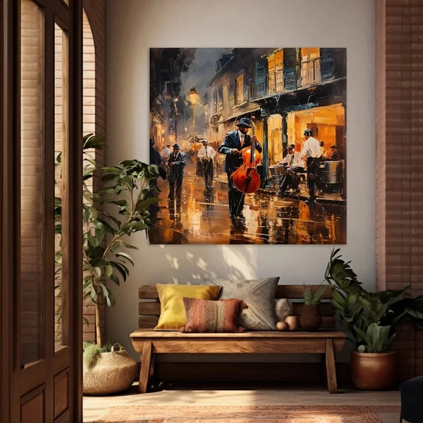 Klasik Akşam Kanvas Tablo ürün görseli