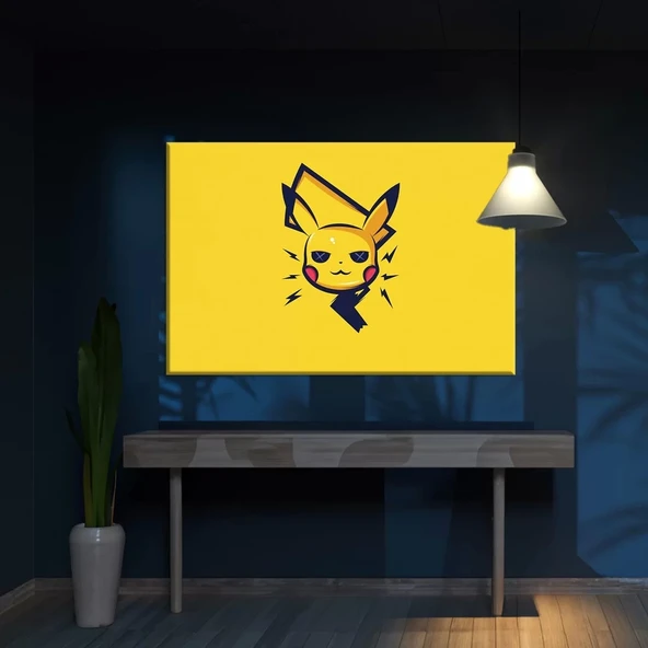 Renkli Pikachu Kanvas Tablo ürün görseli