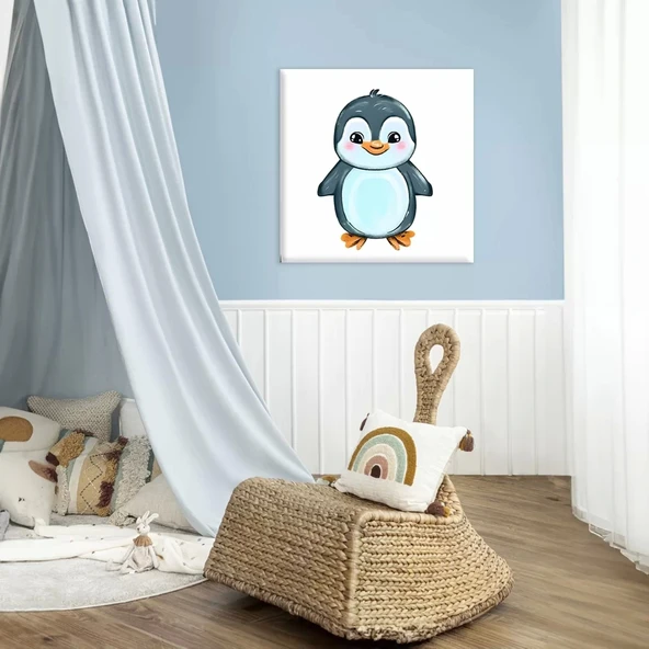 Neşeli Penguen Kanvas Tablo ürün görseli