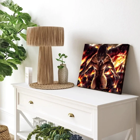 Attack On Titan Dev Kanvas Tablo - Resim 3