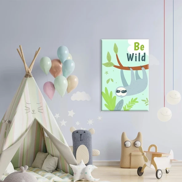 Daldaki Meraklı Kanvas Tablo ürün görseli