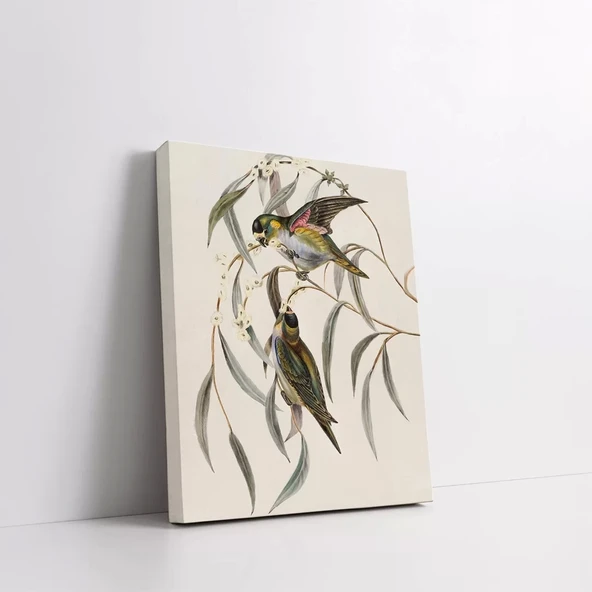 Daldaki Kuşlar Kanvas Tablo - Resim 2