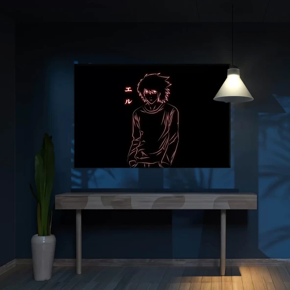 Death Note Kırmızı Kanvas Tablo ürün görseli
