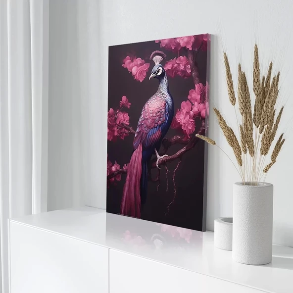 Tavus Kuşu Kanvas Tablo - Resim 3