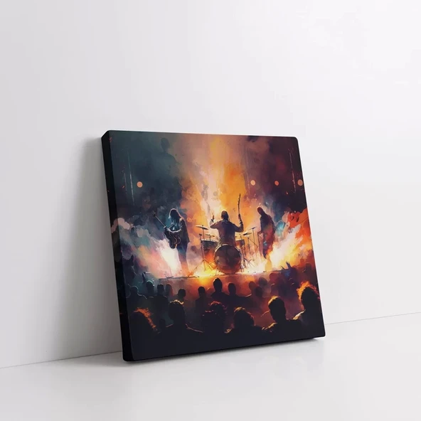 Gece Festivali Kanvas Tablo - Resim 3