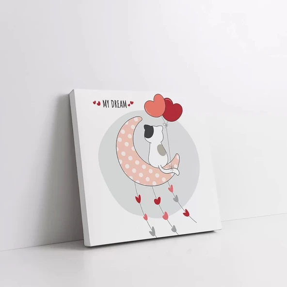 Ayda Kedi Kanvas Tablo - Resim 2