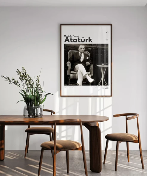 Çerçevesiz Poster Cumhuriyetin Önderi - Resim 4