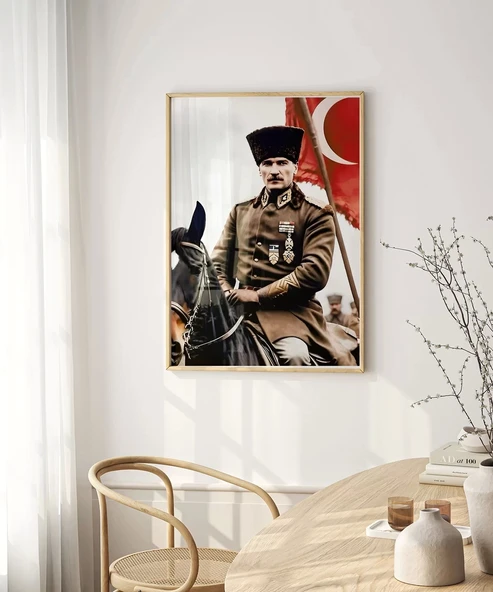 Çerçevesiz Poster Liderin Kararlılığı - Resim 5