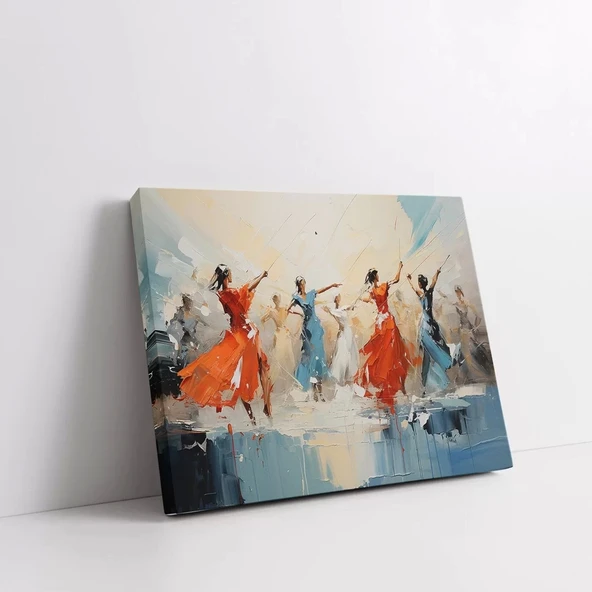 Melodik Dalgalar Kanvas Tablo - Resim 3