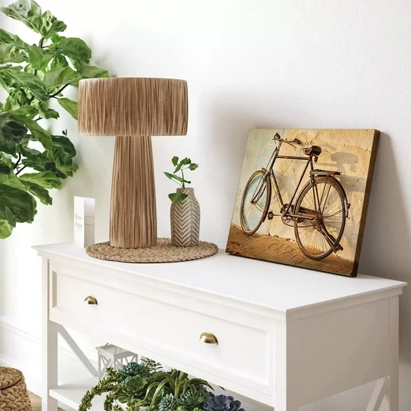 Vintage Bisiklet Yatay Kanvas Tablo ürün görseli