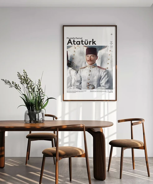 Çerçevesiz Poster Genç Subay Mustafa Kemal - 5