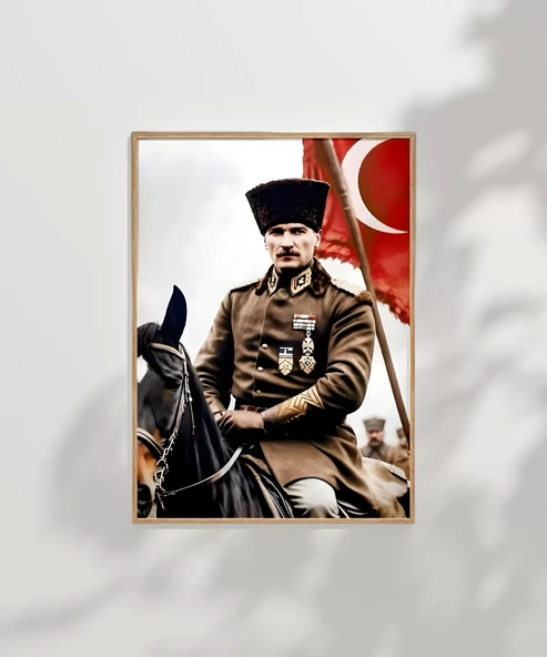 Çerçevesiz Poster Liderin Kararlılığı - Resim 7