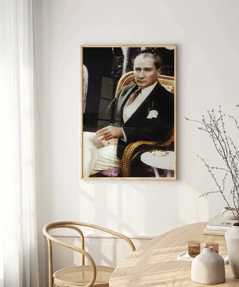 Çerçevesiz Poster Cumhuriyetin Mimarı - Resim 3