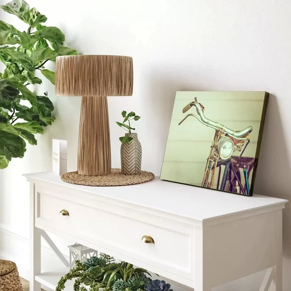 Vintage Bisiklet Detayı Yatay Kanvas Tablo ürün görseli