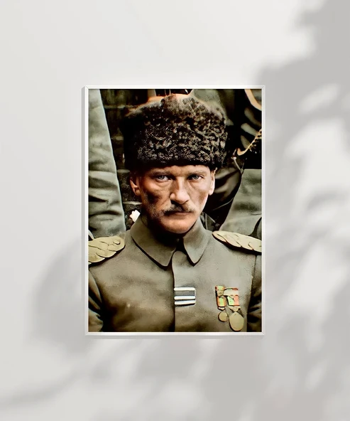 Çerçevesiz Poster Cephedeki Lider - Resim 6