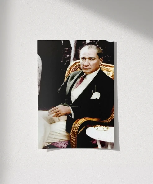 Çerçevesiz Poster Cumhuriyetin Mimarı - Resim 8