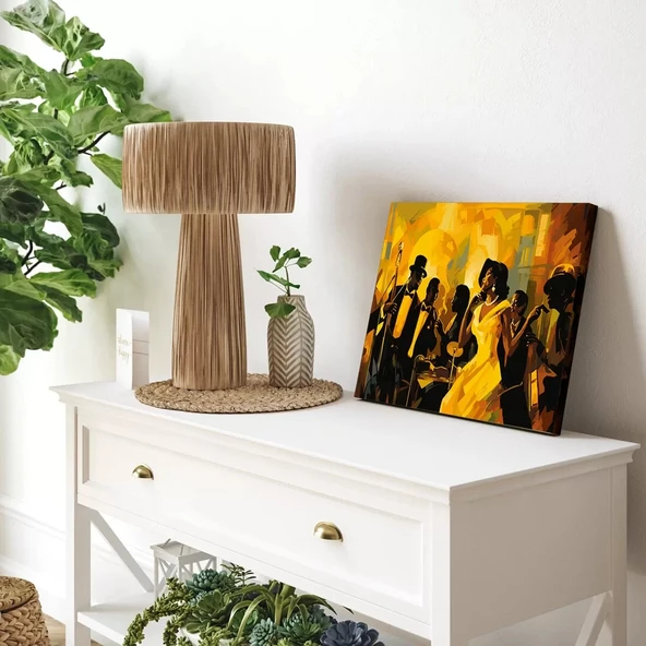 Turuncu Serenat Kanvas Tablo - Resim 2