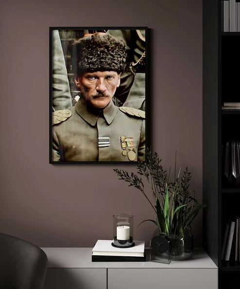 Çerçevesiz Poster Cephedeki Lider - Resim 4