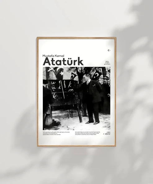 Çerçevesiz Poster Harf Devrimi - Resim 7