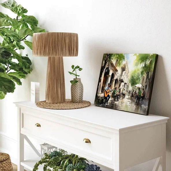 Müzikal Sokak Kanvas Tablo - Resim 2