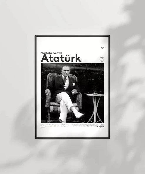 Çerçevesiz Poster Atatürk’ün Dinlenişi - Resim 2