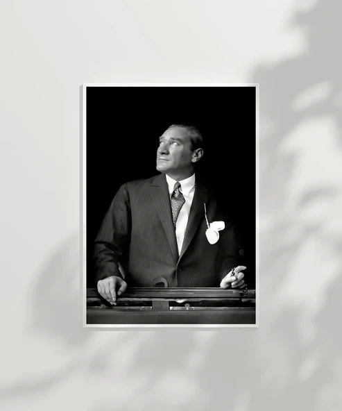 Çerçevesiz Poster Ufka Bakan Lider - Resim 6